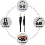 Per cavo di ricambio per cavo audio per cuffie ATH-M50X / M40X / M60X / M70X, ZS0166