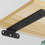 Piastra divisoria per libreria con staffa triangolare spessa 5 mm, 150mm Black, 200mm Black, 250mm Black, 300mm Black, 150mm White, 200mm White, 250mm White, 300mm White