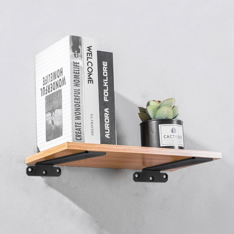 Piastra divisoria per libreria con staffa triangolare spessa 5 mm, 150mm Black, 200mm Black, 250mm Black, 300mm Black, 150mm White, 200mm White, 250mm White, 300mm White