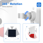 Rilevatore di movimento a infrarossi Solar Outdoor PIR Wireless Strobe Siren Detector Allarme sonoro, CT80WR Tuya WiFi Model, CT80R USB Upgrade Model