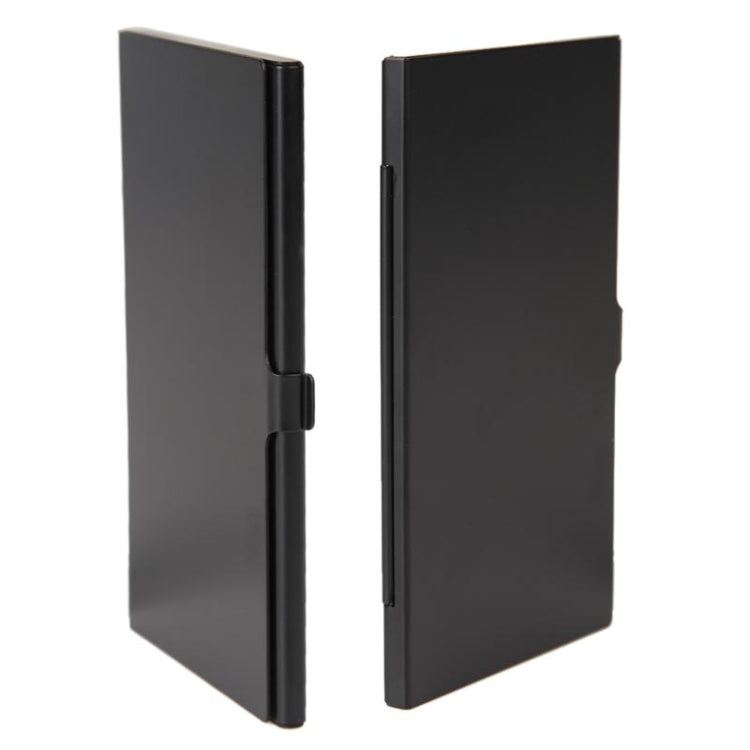 1SD + 8TF Alluminio Micro SD Card Holder Pin Storage Box 9 solts per scheda di memoria SD / SIM / TF, Black, Silver