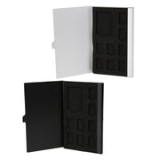 1SD + 8TF Alluminio Micro SD Card Holder Pin Storage Box 9 solts per scheda di memoria SD / SIM / TF, Black, Silver
