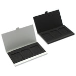 Supporti per scatole di carte per schede di memoria in lega di alluminio 3SD, Silver, Black