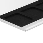 Supporti per scatole di carte per schede di memoria in lega di alluminio 3SD, Silver, Black