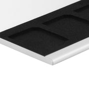 Supporti per scatole di carte per schede di memoria in lega di alluminio 3SD, Silver, Black