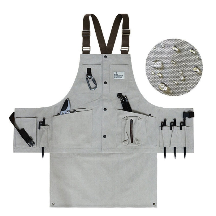 Grembiule per utensili multitasca per artigiani elettrici in tela