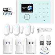 CS118 WIFI+GSM Tuya Smart Voice Alarm System Supporta Amazon Alexa/Google Assistant, Package 1, Package 2, Package 3, Package 4, Package 5