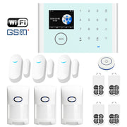 CS118 WIFI+GSM Tuya Smart Voice Alarm System Supporta Amazon Alexa/Google Assistant, Package 1, Package 2, Package 3, Package 4, Package 5