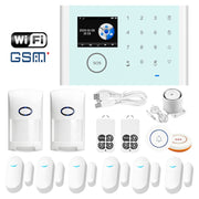 CS118 WIFI+GSM Tuya Smart Voice Alarm System Supporta Amazon Alexa/Google Assistant, Package 1, Package 2, Package 3, Package 4, Package 5