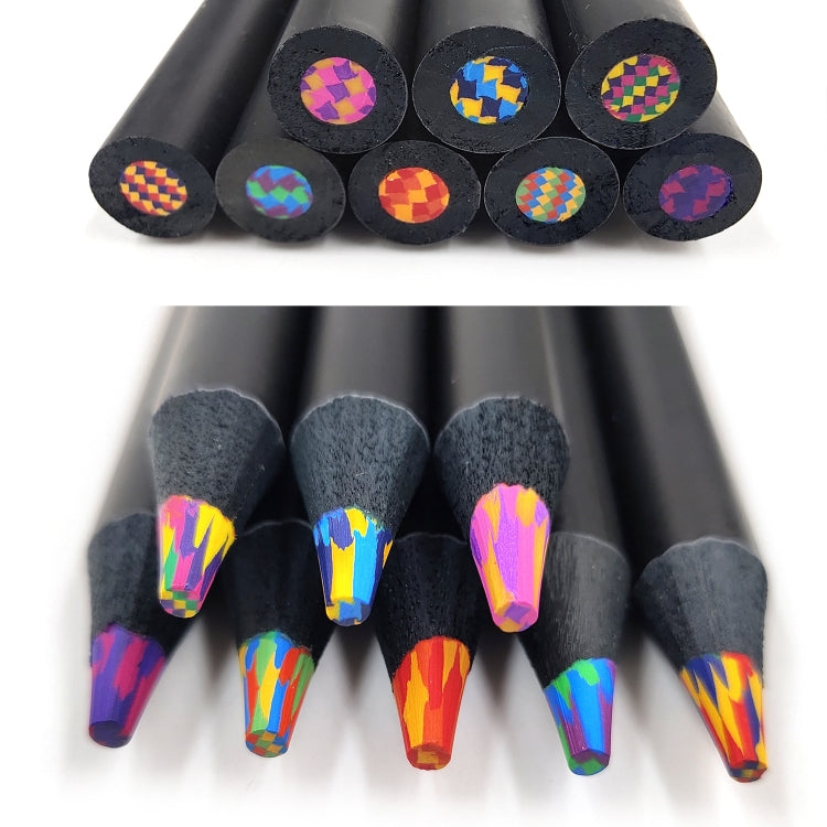 Set di matite arcobaleno 8 in 1, matite colorate in legno per bambini, adulti, disegno artistico, 8 In 1
