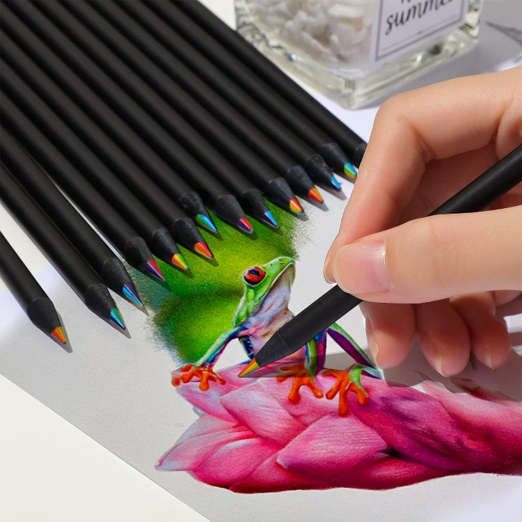 Set di matite arcobaleno 8 in 1, matite colorate in legno per bambini, adulti, disegno artistico, 8 In 1