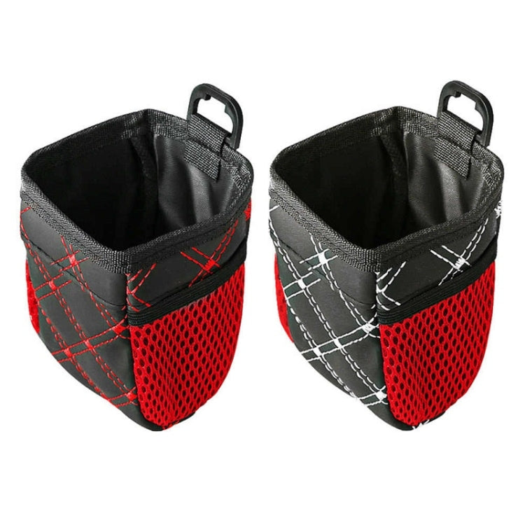 Borsa portaoggetti per articoli vari con presa d'aria per auto da 2 pezzi con tasca a rete