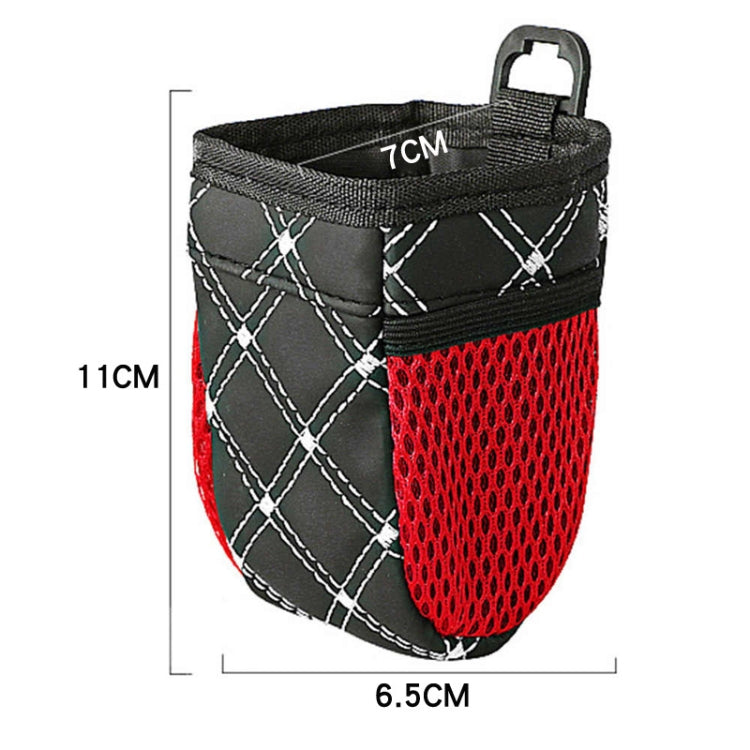 Borsa portaoggetti per articoli vari con presa d'aria per auto da 2 pezzi con tasca a rete