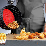 Friggitrice ad aria Tappetino riutilizzabile in silicone Tappetino per cottura a vapore antiaderente Accessori da cucina, Round 20cm Black, Round 20cm Red, Square Black 20.2cm, Square Red 20.2cm, Square Red 23cm, Square Black 23cm