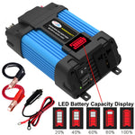 SOLIKE TECH Inverter per veicoli Convertitore sinusoidale Inverter automatico, 12V-220V 300W, 12V-110V 300W, 12V-220V 500W, 12V-110V 500W