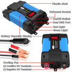 SOLIKE TECH Inverter per veicoli Convertitore sinusoidale Inverter automatico, 12V-220V 300W, 12V-110V 300W, 12V-220V 500W, 12V-110V 500W