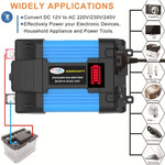 SOLIKE TECH Inverter per veicoli Convertitore sinusoidale Inverter automatico, 12V-220V 300W, 12V-110V 300W, 12V-220V 500W, 12V-110V 500W