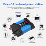 SOLIKE TECH Inverter per veicoli Convertitore sinusoidale Inverter automatico, 12V-220V 300W, 12V-110V 300W, 12V-220V 500W, 12V-110V 500W