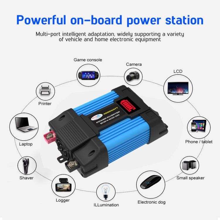 SOLIKE TECH Inverter per veicoli Convertitore sinusoidale Inverter automatico, 12V-220V 300W, 12V-110V 300W, 12V-220V 500W, 12V-110V 500W