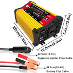 Inverter SOLIKE TECH 300W con lettore multimediale Bluetooth MP3/FM, 12V to 110V, 12V to 220V