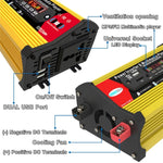 Inverter SOLIKE TECH 300W con lettore multimediale Bluetooth MP3/FM, 12V to 110V, 12V to 220V