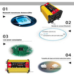 Inverter SOLIKE TECH 300W con lettore multimediale Bluetooth MP3/FM, 12V to 110V, 12V to 220V