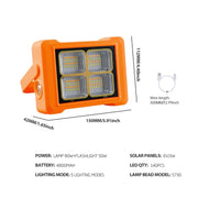 Luce di inondazione solare portatile 80W 144 LED
