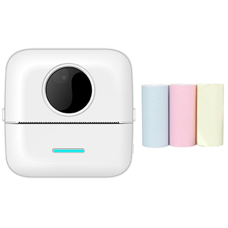 Mini Student Domanda sbagliata Stampante termica Bluetooth, With 5 Rolls White Paper, With 3 Rolls Color Paper