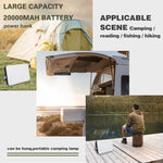 Lampada LED da campeggio ricaricabile USB impermeabile