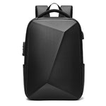 Zaino per laptop espandibile con guscio rigido in EVA con porta USB Zaino da viaggio d'affari multifunzionale