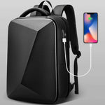 Zaino per laptop espandibile con guscio rigido in EVA con porta USB Zaino da viaggio d'affari multifunzionale