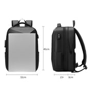 Zaino per laptop espandibile con guscio rigido in EVA con porta USB Zaino da viaggio d'affari multifunzionale