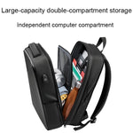 Zaino per laptop espandibile con guscio rigido in EVA con porta USB Zaino da viaggio d'affari multifunzionale