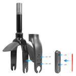 Per Xiaomi M365 / PRO / 1S Accessori per skateboard Forcella anteriore Coperchio di protezione in plastica Set di barre riflettenti