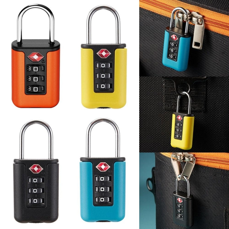 Lucchetto con codice doganale TSA Lucchetto per bagagli da viaggio Mini lucchetto con combinazione di design a colori a contrasto