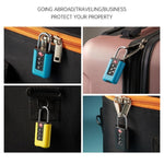 Lucchetto con codice doganale TSA Lucchetto per bagagli da viaggio Mini lucchetto con combinazione di design a colori a contrasto