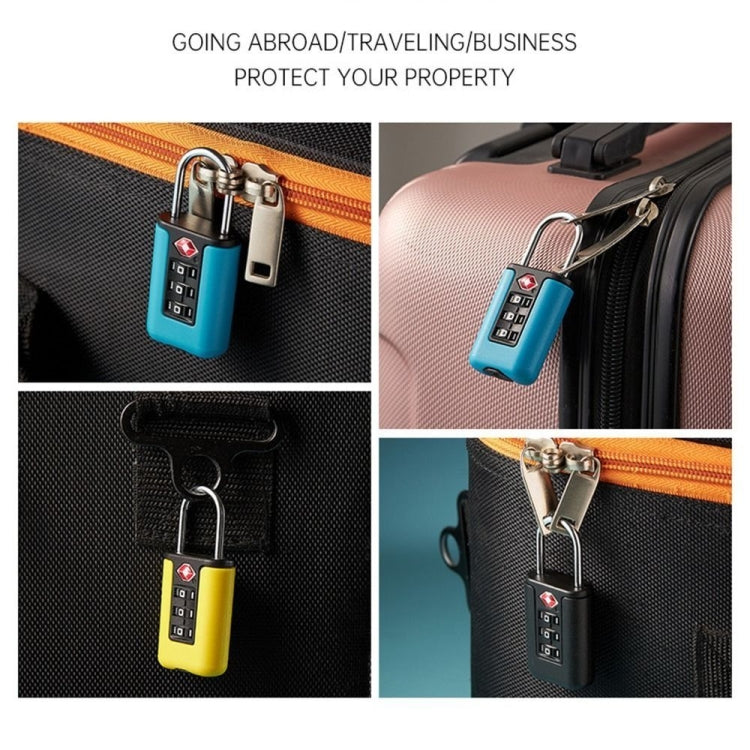 Lucchetto con codice doganale TSA Lucchetto per bagagli da viaggio Mini lucchetto con combinazione di design a colori a contrasto