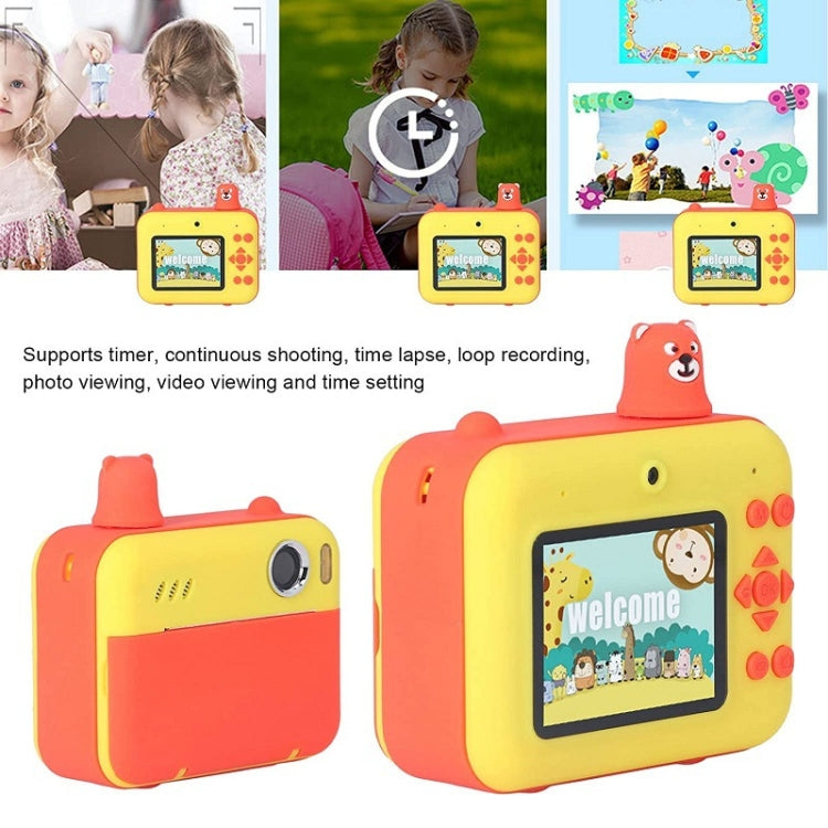 IPS 2.36 pollici LED HD Display 1080P Fotocamera per bambini Stampa termica Fotocamera istantanea