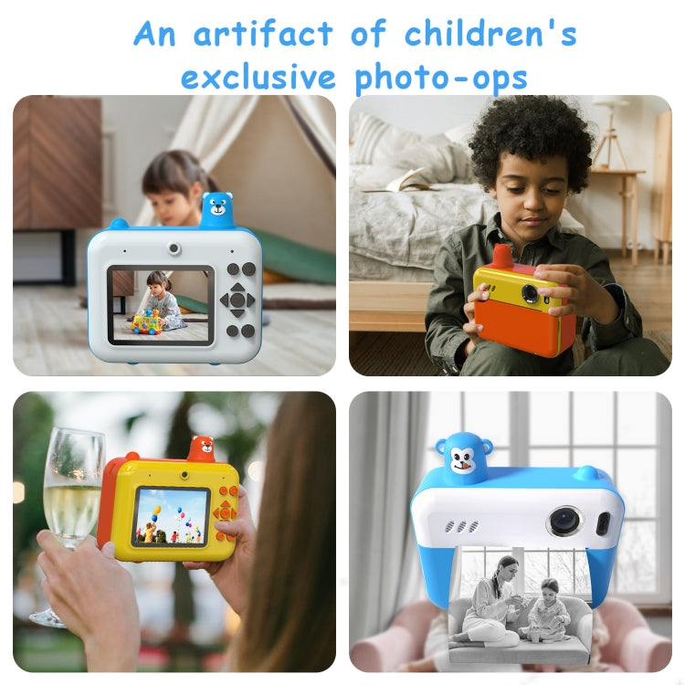 IPS 2.36 pollici LED HD Display 1080P Fotocamera per bambini Stampa termica Fotocamera istantanea