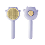 Spazzola anti-crespo per la pulizia dei capelli con aghi per animali domestici, Yellow, Green, Purple
