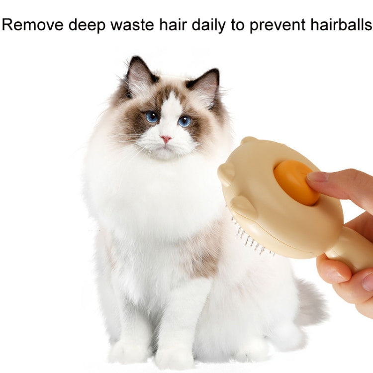 Spazzola anti-crespo per la pulizia dei capelli con aghi per animali domestici, Yellow, Green, Purple