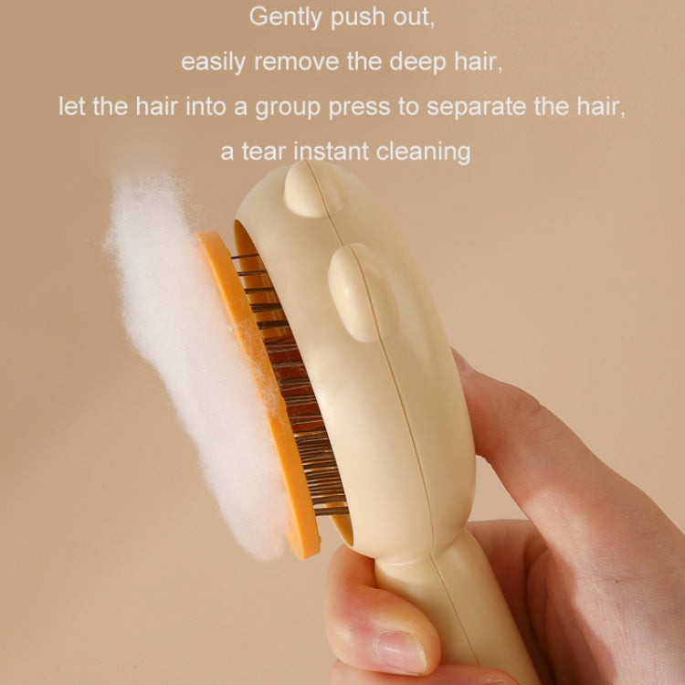 Spazzola anti-crespo per la pulizia dei capelli con aghi per animali domestici, Yellow, Green, Purple