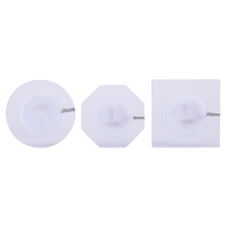 Sottobicchiere in acrilico illuminato a LED Base in cristallo trasparente, 100x4mm Round, 100x4mm Octagonal, 100x4mm Square