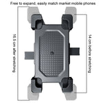 Supporto per telefono cellulare antiurto per moto Supporto per navigazione per bici da esterno, Rearview Mirror, Handlebars