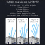 Ventilatore da collo portatile con batteria 12000mAh