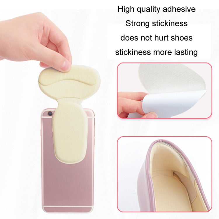 5 paia 2 in 1 Mezza misura dell'avampiede Adesivo anti-caduta del tallone del sandalo