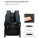 Borsa da viaggio per affari di grande capacità Zaino per laptop impermeabile multifunzionale con porta USB