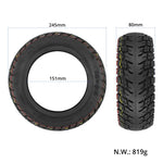 Ulip 10 x 3.0 10 pollici scooter elettrico pneumatico tubeless fuoristrada addensato per Dualtron Zero 10X, cavo Wolf Warrior, cavo Mantis 10, Without Gas Nozzle, With Gas Nozzle