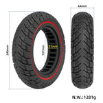 10 pollici 10x2.5 Scooter elettrico fuoristrada gomma solida antiscivolo scanalatura 37mm
