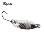 Amo singolo cucchiaio tipo cavallo bocca melone paillettes esche false esche da pesca, 10pcs 5g, 10pcs 3.5g, 10pcs 2.5g, 10pcs 2g Mesh, 10pcs 2g Butterfly